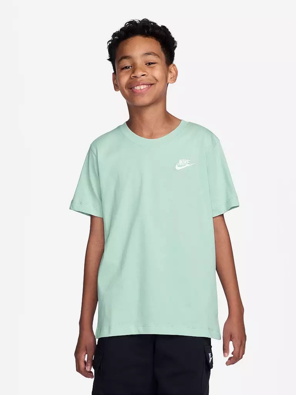Nike Kids Mint Green Logo Tee